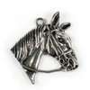 Imagine 1/2 - Charm, ornament metalic, 1 buc - cap de cal
