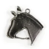 Charm, ornament metalic, 1 buc - cap de cal