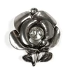 Imagine 1/2 - Ornament metalic Charm, 1 buc - floare, piatra