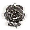 Imagine 2/2 - Ornament metalic Charm, 1 buc - floare, piatra