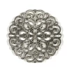 Charm, ornament metalic, 1 buc - rotund, străpuns, inimă