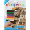 Set de colorat după numere, creioane colorate+ascuțitoare, 22x30 cm - Cai