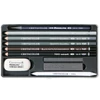 Set de desen Cretacolor Artino Grafit grafit, 10 piese, cutie metalică