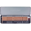 Imagine 2/3 - Cretacolor Basic Pencil Pocket Set Set creioane schiță, 6 buc., cutie metalică