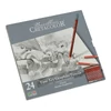 Imagine 1/4 - Set creioane grafit Cretacolor Fine Art Graphite - 24 buc, cutie metalica