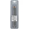 Imagine 1/4 - Set creioane grafit Cretacolor Graphite Aquarell solubile în apă, 3 buc