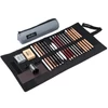 Imagine 1/7 - Cretacolor Pencil Wrap Set, set de desen în suport de pânză rulabil - Professional, 24 buc