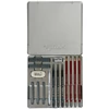 Set de desen din grafit Cretacolor Silver Box, 15 piese, cutie metalica