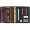 Set avansat de desen și schițe Cretacolor Teachers' Choice, 26 buc., cutie metalică