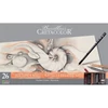 Set avansat de desen și schițe Cretacolor Teachers' Choice, 26 buc., cutie metalică