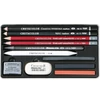 Set de desen și schițe pentru începători Cretacolor Teachers' Choice, 11 piese, cutie metalică