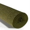 Hârtie creponată florală, 180 g, 50x250 cm - 17A8 verde măsline închis