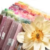 Hârtie creponată cu flori, 180 g, 50x250 cm - 576 galben