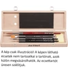 Da Vinci cutie pentru pensule, lemn - 28x8x3 cm