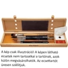 Imagine 3/3 - Da Vinci cutie pentru pensule, lemn - 36x9,5x4 cm