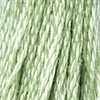 Ață pentru broderie DMC Mouliné (împărțit, 6 fire), 8 m - 229-368, Pistachio Green - LT