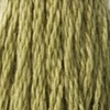 Ață pentru broderie DMC Mouliné (împărțit, 6 fire), 8 m - 289-3012, Khaki Green - MED