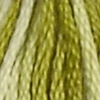 Ață pentru broderie DMC Mouliné (împărțit, 6 fire), 8 m - 493-94, Variegated - Khaki Green
