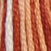 Ață pentru broderie DMC Mouliné (împărțit, 6 fire), 8 m - 499-69, Variegated - Terra Cotta