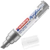 edding 5000 marker acrilic, cu vârf tăiat, B (5-10 mm) - 923, rich silver