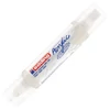 edding 5400 3D Double liner marker acrilic pentru pictură cu două vârfuri - 922, traffic white