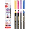 edding 1340 marker tip pensulă în set, S (1-6 mm) - 4 buc, cu sclipici
