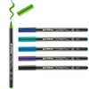 Set markere tip pensulă pentru porțelan - Cool Color