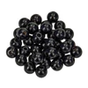 Mărgele din lemn, 8 mm, 80 buc - 89, negru