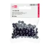 Mărgele din lemn, 8 mm, 80 buc - 89, negru