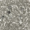 Fulgi de cristal gheață cu paiete în formă de stea 200 ml - argint