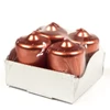 Lumânare de Advent, 4 buc - bronz metalic