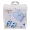 Trusa de tricotat, Anchor Baby Pure Cotton - Căciuliță și pantofi , albastru