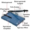 Masina de taiat, KW-Trio 3025, metal, cu maneta - A3, 20 foi