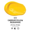Vopsea acrilică Liquitex Basics, 22 ml - 830, cadmium yellow medium hue
