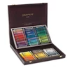 Set crete acuarelă Caran d'Ache Classic Neocolor II, într-o cutie elegantă din lemn - 84 buc