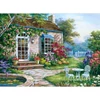 Imagine 2/3 - Set de colorat după numere, culori acrilice+pensulă, 29x39 cm - Terasa de primavara