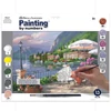 Imagine 3/3 - Set de colorat după numere, culori acrilice+pensulă, 29x39 cm - brunch de duminica