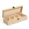 Cutie filtre de ceai din lemn - 4 compartimente , 25x10x4,6 cm