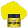 Vopsea pe bază de apă pentru sticlă și porțelan Pentart , 30 ml – galben