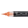Pentel Dual Metallic Brush Pen marker pensulă , XGFH-DFX, portocaliu-galben metalizat