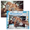 Set de colorat după numere, culori acrilice+pensulă, 29x39 cm - leopard african