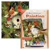 Set de colorat după numere, culori acrilice+pensulă, 22x30 cm - Birdhouse