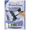 Set de colorat după numere, culori acrilice+pensulă, 22x30 cm - Vultur de vanatoare