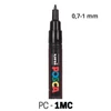 UNI POSCA PC-1M marker 0,7-1 mm - 33, albastru
