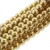 Colier ceh din mărgele de sticlă Tekla, 4 mm, 120 buc - Gold