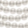 Colier ceh din mărgele de sticlă Tekla, 6 mm, 75 buc - Crystal Bridal White