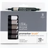 Set markere tip pensulă cu două vârfuri ProMarker  - 12+1 buc, neutral tones