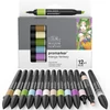 Set markere cu alcool cu două vârfuri ProMarker - 12+1 buc, Manga Fantasy