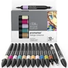 Set de markere cu alcool ProMarker cu două capete - 12+1 buc, manga romance