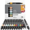 Set markere cu alcool cu două vârfuri ProMarker- 12+1 buc, Manga Set 2